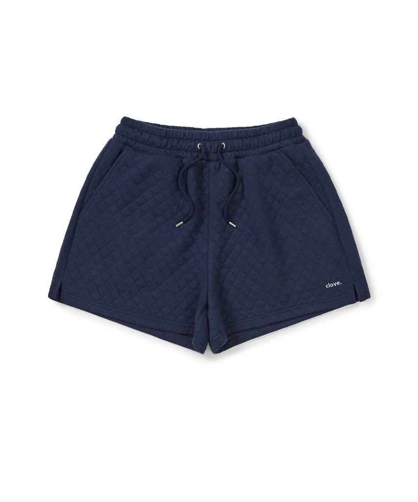 CLOVE [25Fw Clove] Quilted Banding Shorts (Navy)