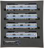 Greenmax N Gauge Seibu 6000 Series Aluminum Car, Selectable Car Number, with Door Pocket Windows, Basic 4-Car Set, Powered, Model Train, 32038