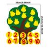 4 Styles Available Fruit Tree Puzzle Felt Children Early Education Toys Kindergarten Color Number Fruit Cognitive Teaching Aids