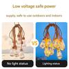 Vintage Hemp Rope Solar String Lights 5/8/10M 10/16/24 Bulbs Waterproof Outdoor Fairy Lights for Patio Yard Garden Decor