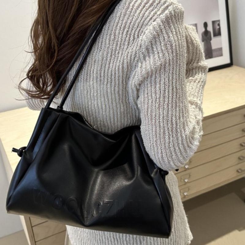 Große Kapazität Schüler Klassenzimmer Pendeltaschen Damen 2026 Neu Frühling und Sommer Schulter Achsel Fashi Weiches Leder Tragetaschen