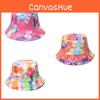 Trendy Unisex Fisherman Hat With Flower Pattern For Sun Protection
