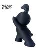 Aesthetic Bedroom Shelf Decor 2PCS Bunny Bookends, 3D Printed Rabbit Matte Black And Functional Student School Supplies White Book Stoppers, for Home