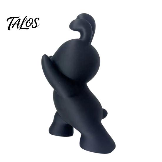 Aesthetic Bedroom Shelf Decor 2PCS Bunny Bookends, 3D Printed Rabbit Matte Black And Functional Student School Supplies White Book Stoppers, for Home