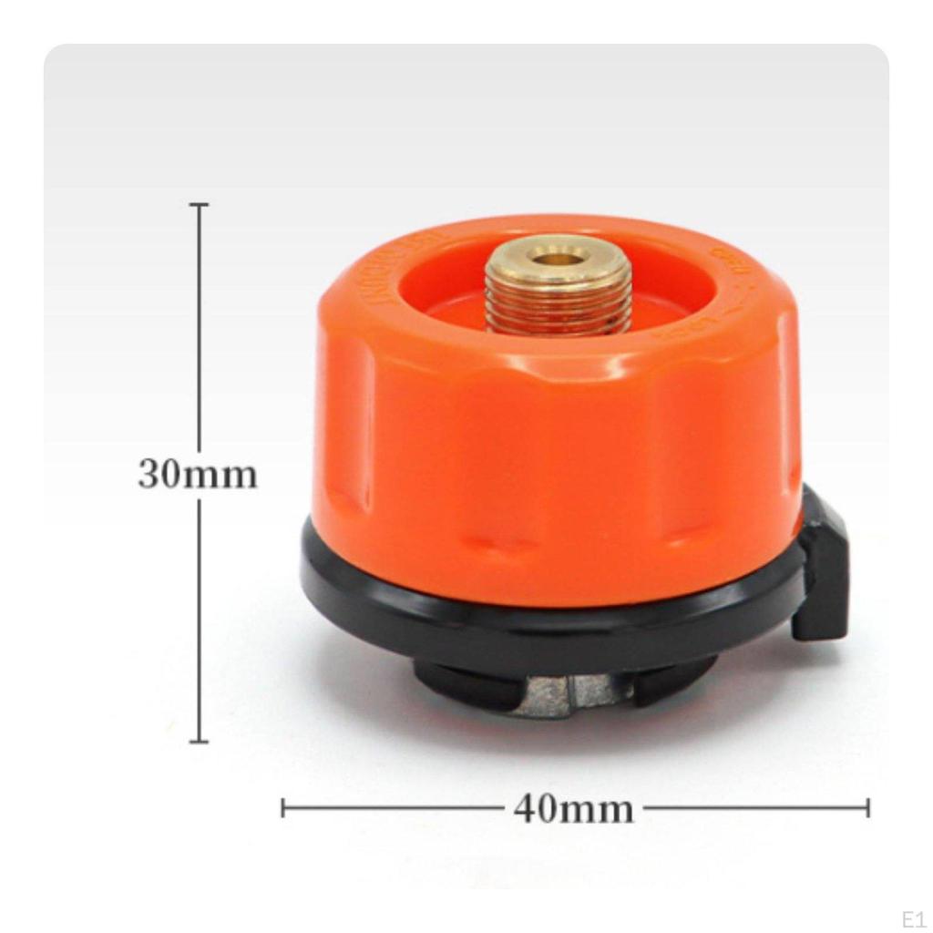 Self-Closing Adapter Valve Leak-Proof Propane Canister Connector Easy to Install