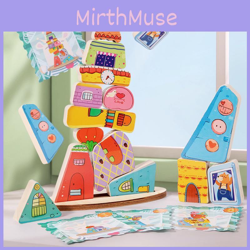 Wooden Balance Stacking Blocks For Kids Educational And Parent Child Fun
