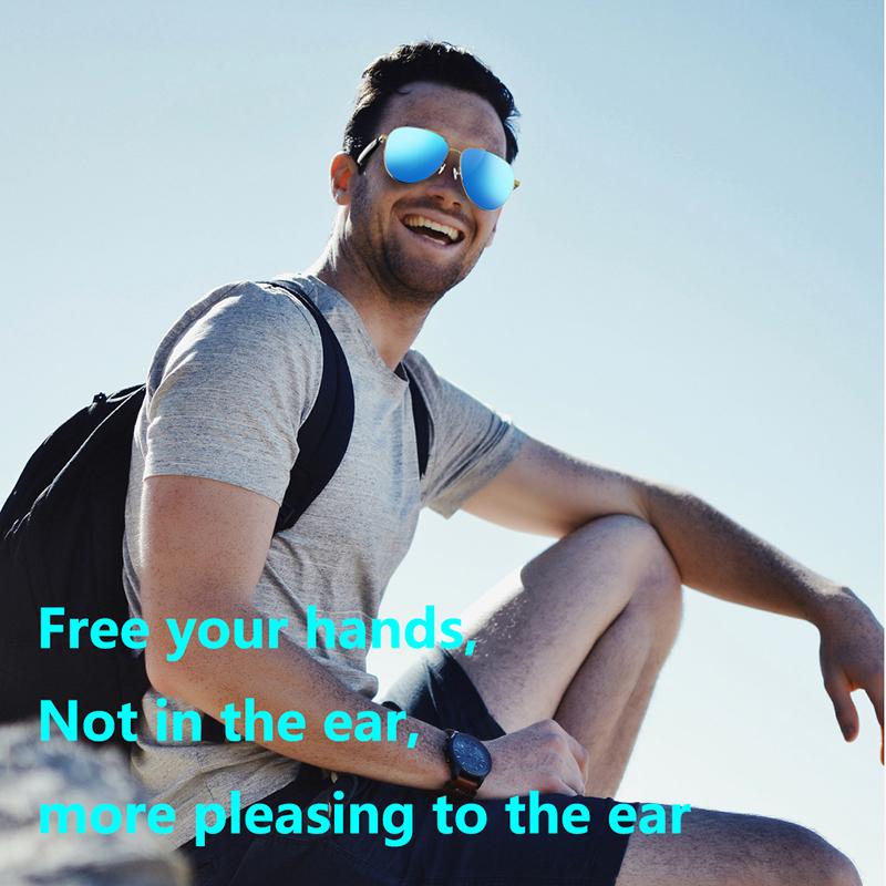 Smart Bluetooth 5.4 Stereo Headset Glasses Wireless Sports Earbuds Anti-blue Light Smart Sunglasses