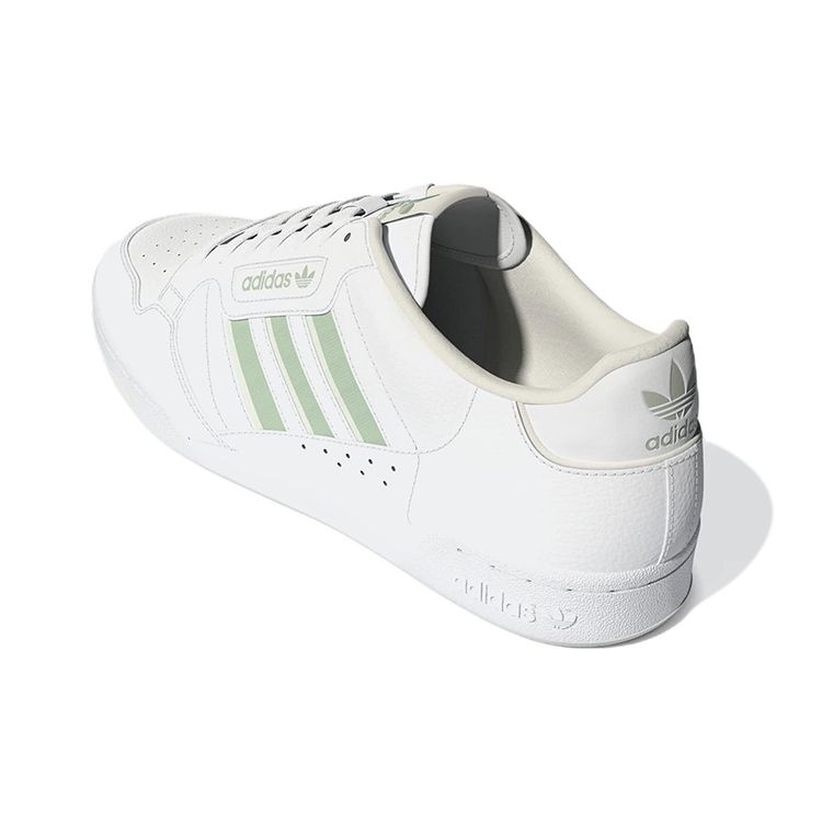 adidas Continental 80 Stripes Cloud White Linen Green Off White Unisex Sneakers GX1914
