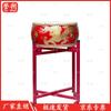 Yushuo Chinese Red Cowhide Flat Drum