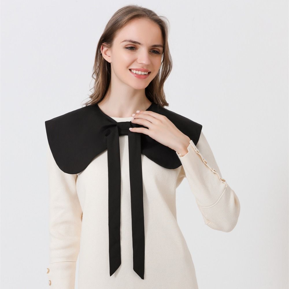 

Flounce Lapel Bowknots False Collar Bow Fake Collar Cute Lapel Shoulder Wraps Girls білий