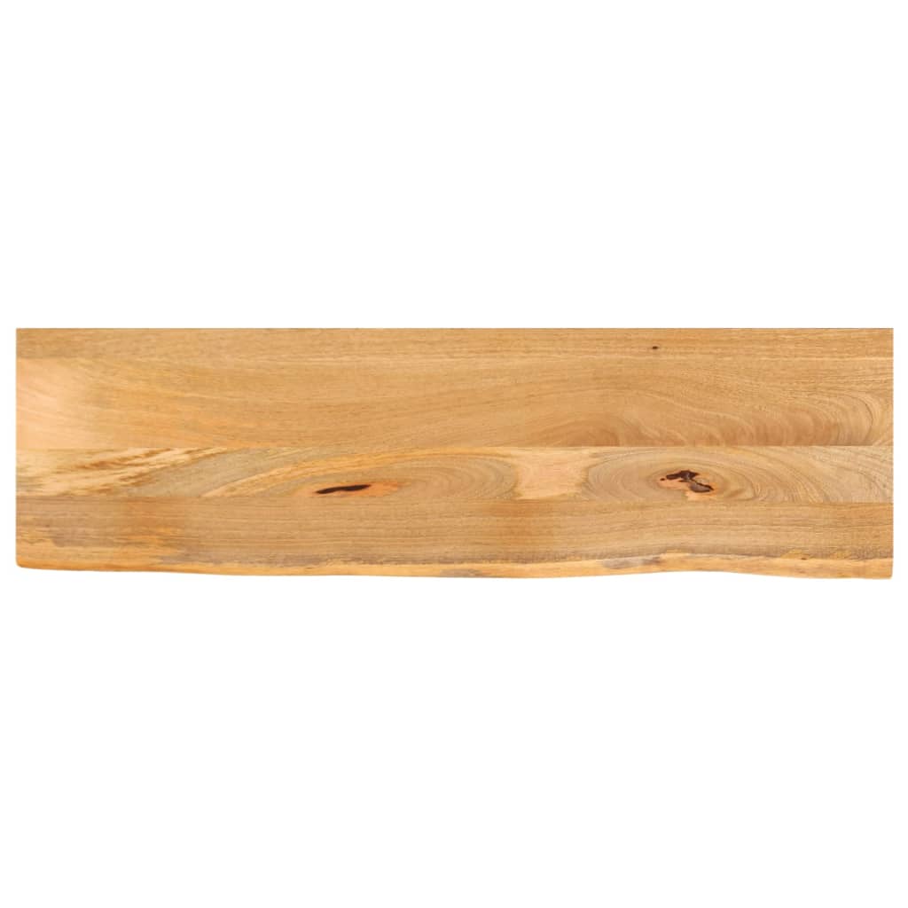 Solid Mango Wood Table Top with Natural Edge 110 x 40 x 3.8 cm