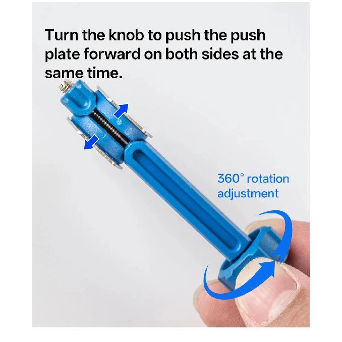 Durable Steel Bicycle Brake Pad Spreader Tool 360° Rotatable Bike Oil Disc Piston Reset Hydraulic Brake Caliper Piston Extension