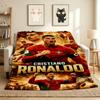 Cristiano Ronaldo Flannel Blanket Throw Blanket Soft Warm Sofa Bed Camping Car home Decor Unique Christmas Gift C9301843