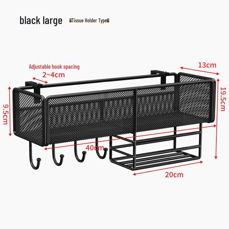 Adjustable Dormitory Bedside Hanging Storage Basket & Rack