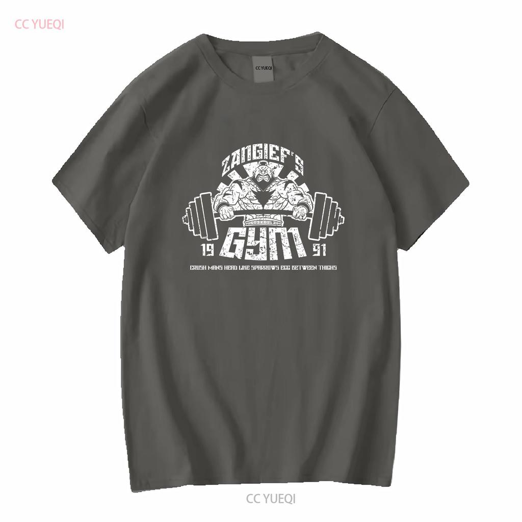 Zangief s Gym 2 T Shirt Gamer Ryu Ken Street Retro Fan Fighter Russia vintage Washed Soft streetwear Slightly Casual Stylish