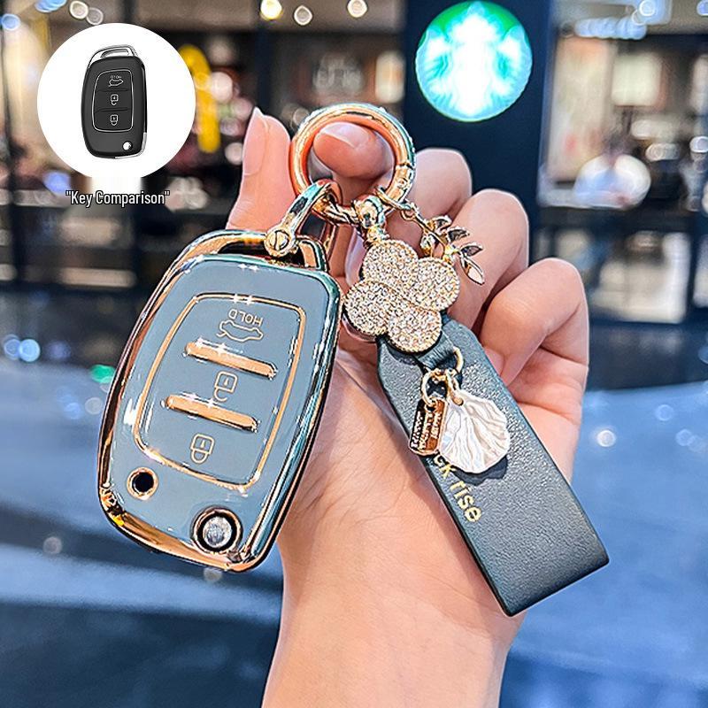Beijing Hyundai Elantra, New Verna, Celesta Folding Key Cover for Women