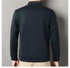 Men's 2025 Winter Premium Long-Sleeve Polo with Wool & Silk Fleece Lining, High-End Casual Base Layer