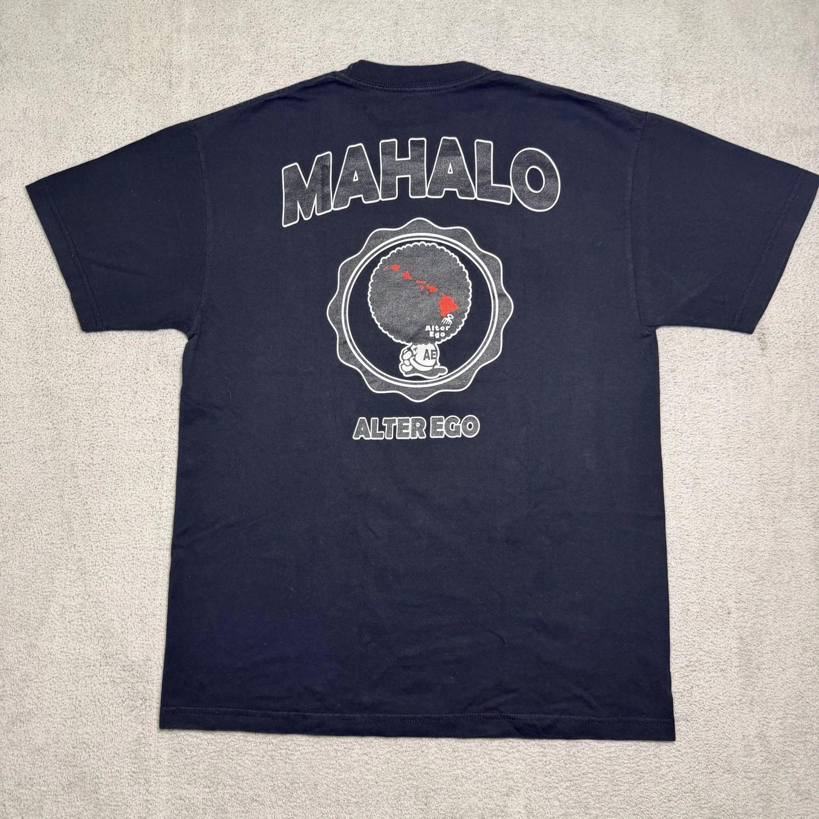 

Alter Ego Hawaii Surf Mahalo Tee Shirt Men’s Large Black Graphic Print 4XL