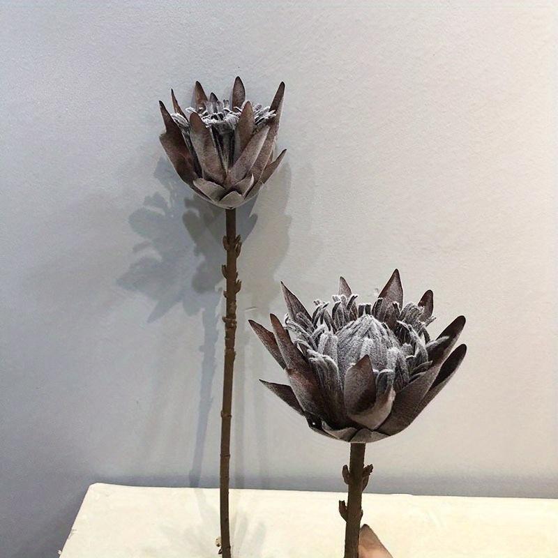 

1 шт. Имитация Одиночный Сушеный Цветок Королевской Протеи, для Свадебного Домашнего Украшения, Праздничное Украшение, Подарок на День Святого Валентина, Подарок на День Рождения