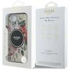 Guess IML Flowers MagSafe case for iPhone 16e / 17e black