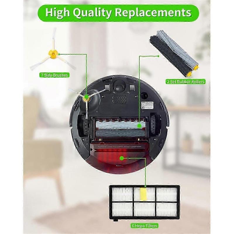 Main Brush, Side Brush & HEPA Filter Replacement Kit for iRobot Roomba 860 865 870 880 896 960 966 971 976 980 981 Robot Vacuum