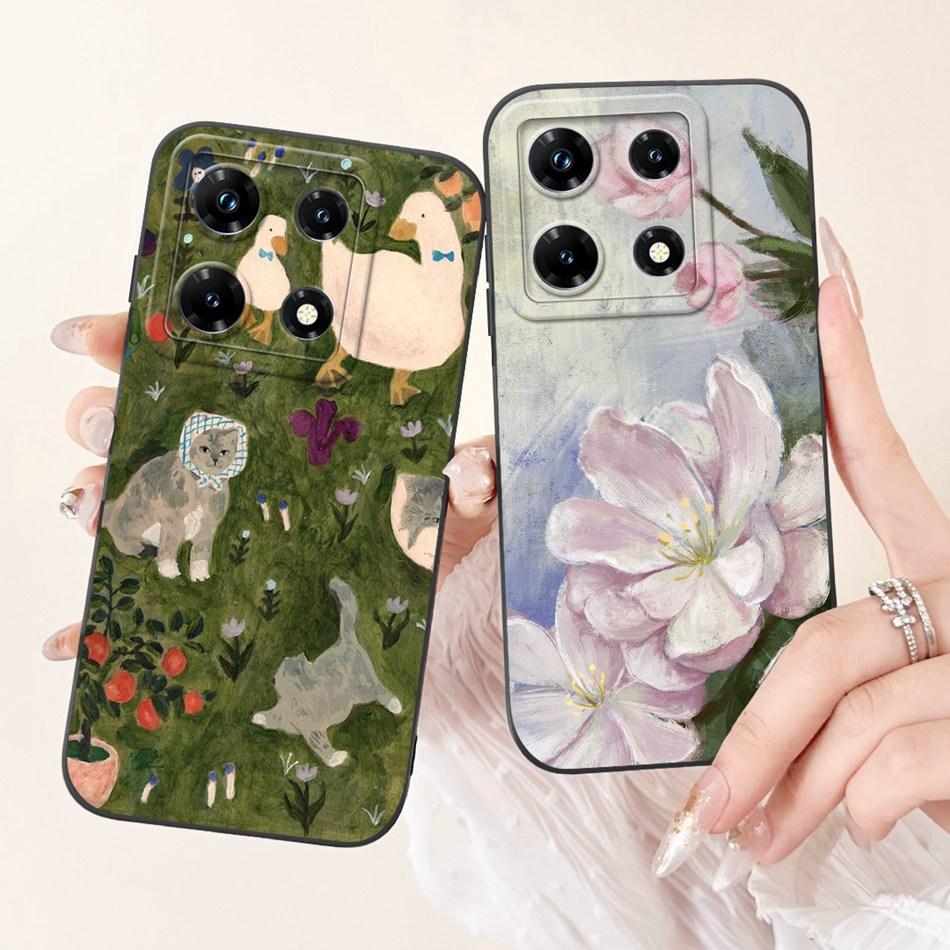 For Infinix Note 30 Pro Case Infinix Note 30i 30 Note30 30Pro 4G Elegant Painted Soft Silicone Shockproof Phone Cases