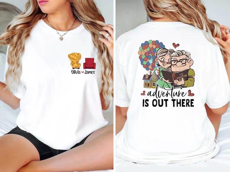 Personalized Carl Ellie You Are My Greatest Adventure Shirt Disney Pixar Up C XXL