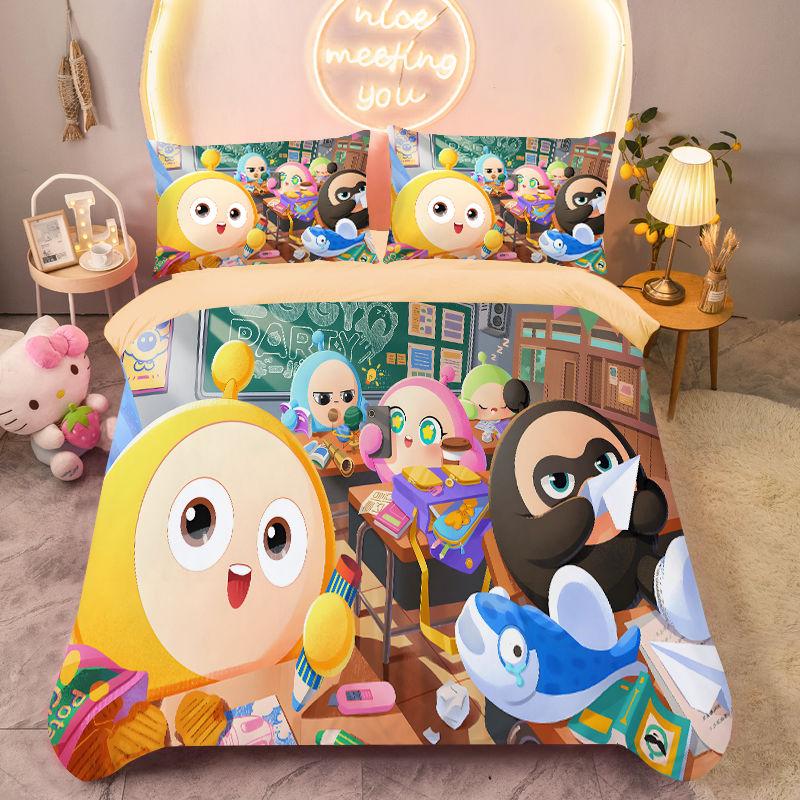 Game Duvet Cover Pillowcase Eggy Party Bedding Set Adult Boy Girl Bedroom Decoration Children Single Double Large Size