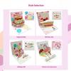 3D  Up Happy Birthday Greeting Card Delicate Handmade Cake Design Foldable for Coworker Birthday Surprise Small Gift