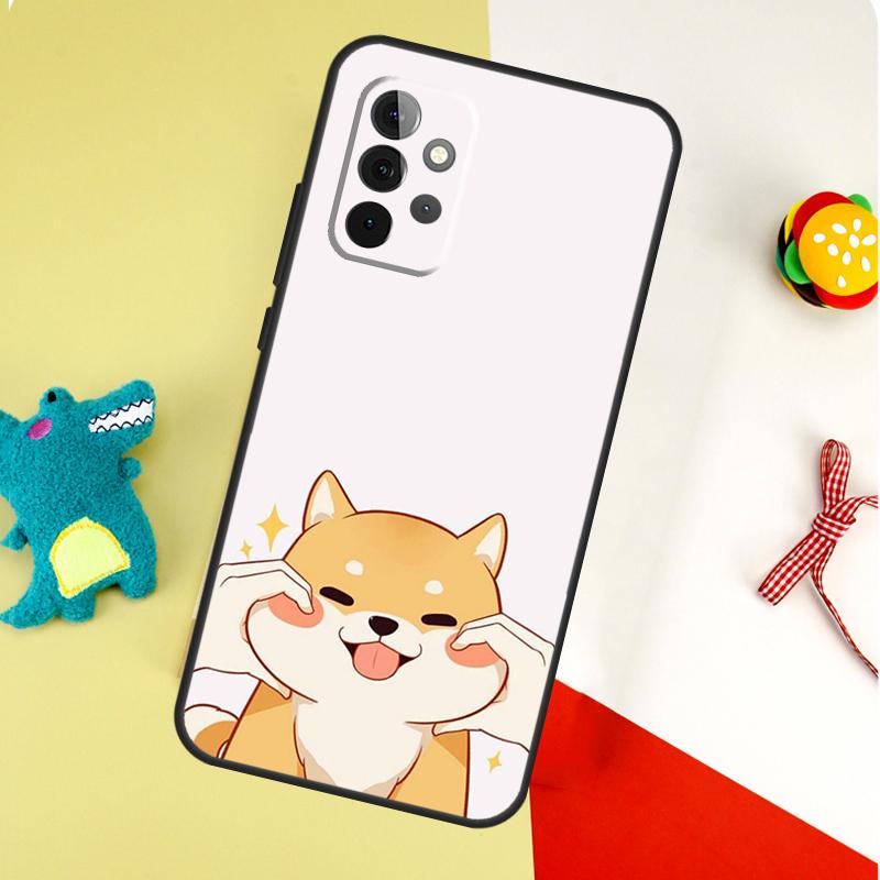 Cute Shiba Inu For Samsung Galaxy A55 A35 A15 A54 A34 A14 A53 A33 A13 A05 A06 A16 A22 A32 A52 Phone Case
