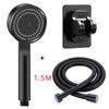 5 Mode Pressure Boost Shower Head Multifunction Adjustable High Pressure Large Water Yield Massage Nozzle Bathroom Accessory