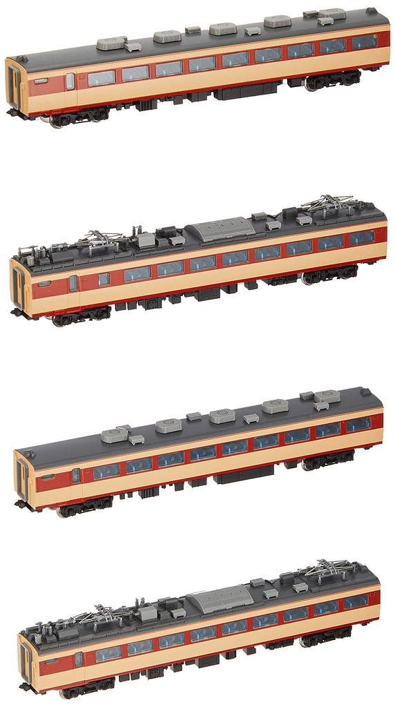 TOMIX N Měřítko Série 485 Raicho Doplňková sada 92335 Železniční modelový vlak 4-vozový
