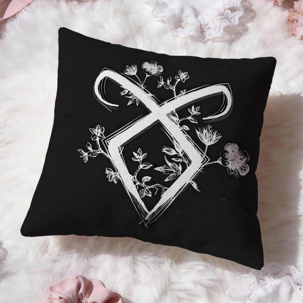 S-ShadowhuntersS Cushion Cover Premium Comfort Reversible Pillow Cove -Two in One Design for Any Room & Car Interior