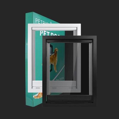 Inner Flap 30*19.2cm Dog Door for Wooden Doors HQ ABS Flame PVC Enter Outer Anti Raining Cover Insulated Cold Weather