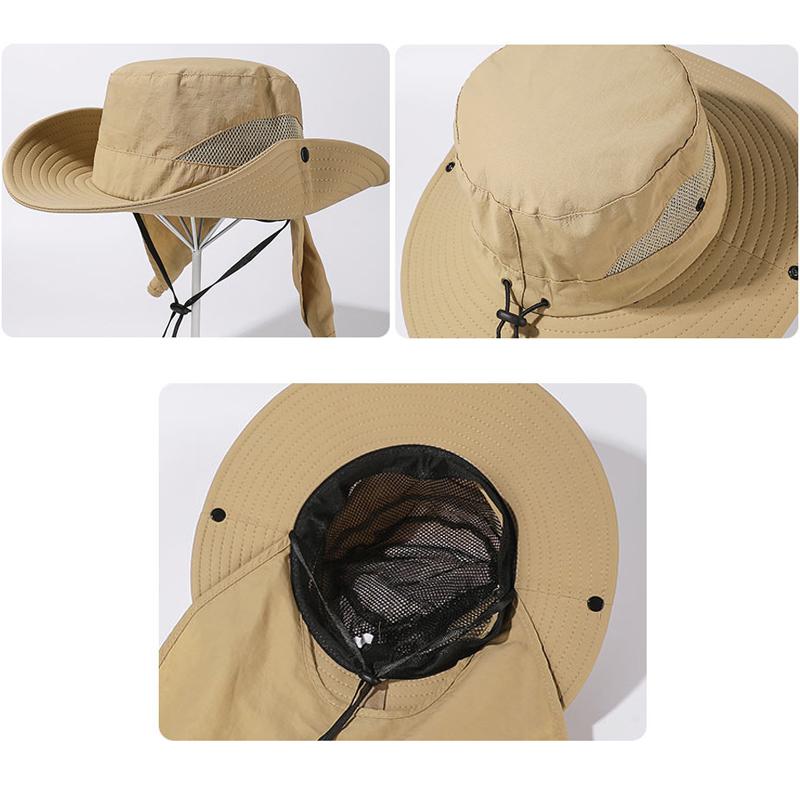 Outdoor Shawl Breathable Fisherman Hat Travel Camping Fishing Sun Hat