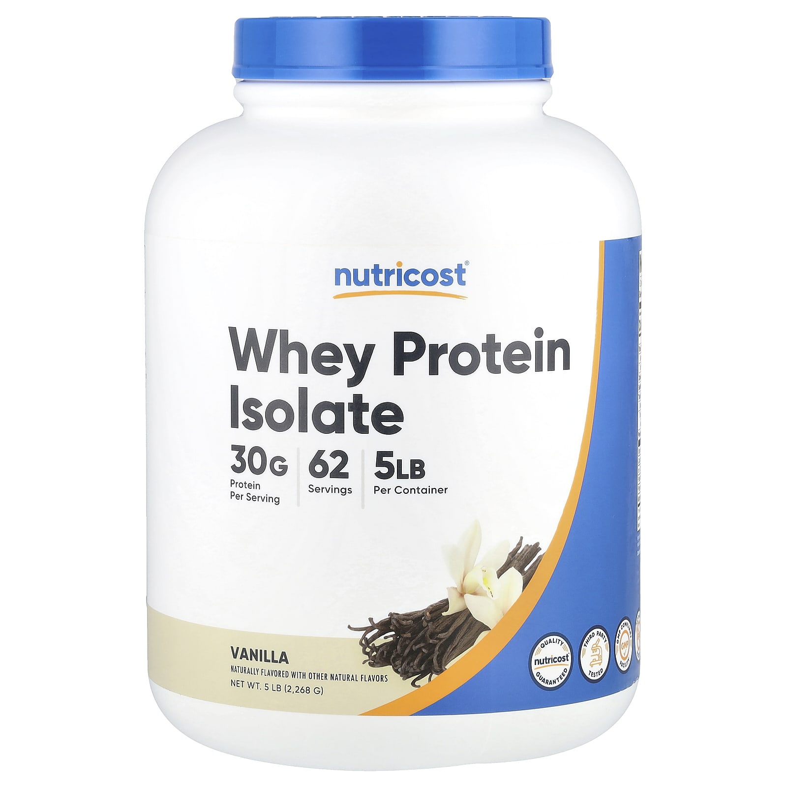 

Whey Protein Isolate, Vanilla Flavor, 2,268G (5Lbs)