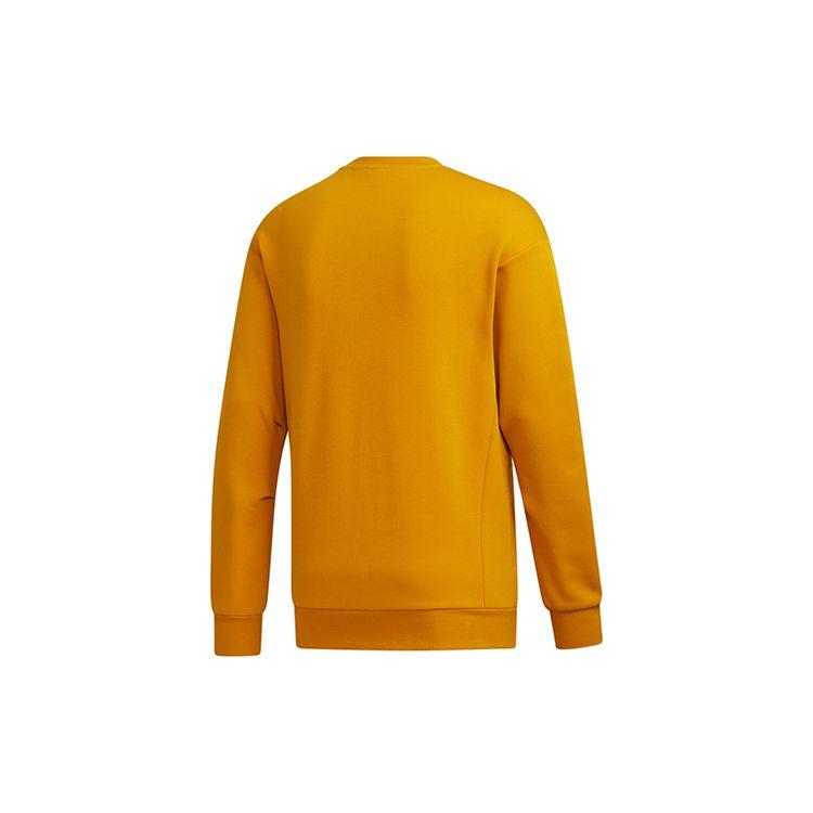 Adidas Bluza z okrągłym dekoltem w sportowym stylu Casual Męskie topy Han-Jade Biało-Złote GM4427