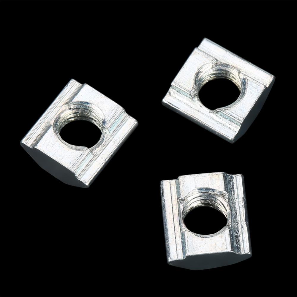 50pcs 20 Series Sliding T Nut Sliding Mechanism Hammer Head Fastener Industrial Assembly