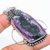 Russian Charoite Gemstone 925 Sterling Silver Jewelry Pendant 2.80" SU-6912