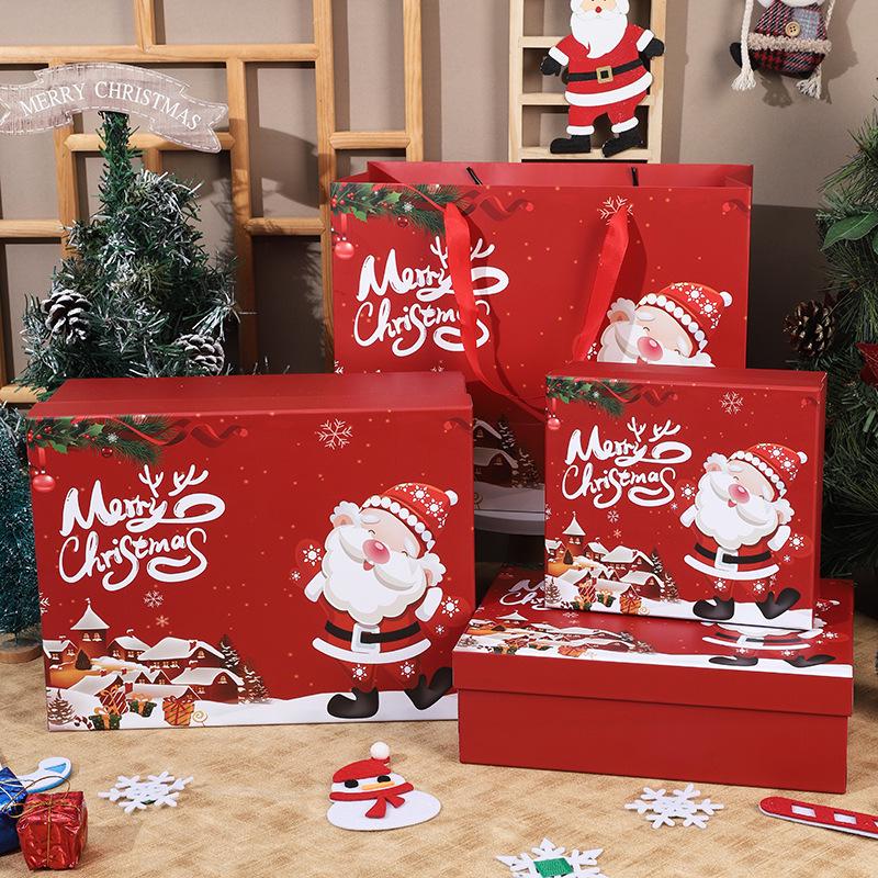 Original Christmas Gift Box: Snack Nuts, Hat, and Purse Set Souvenir