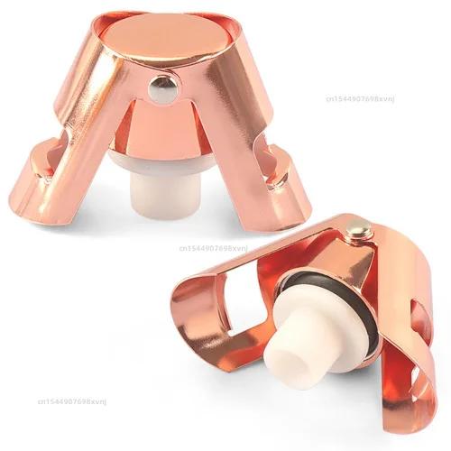 Wine Bottle Stopper Wine Beer Bottle Cork Plug Stainless Steel Champagne Sparkling Stopper Bar Tools 1PC Sealing Bottle Cap