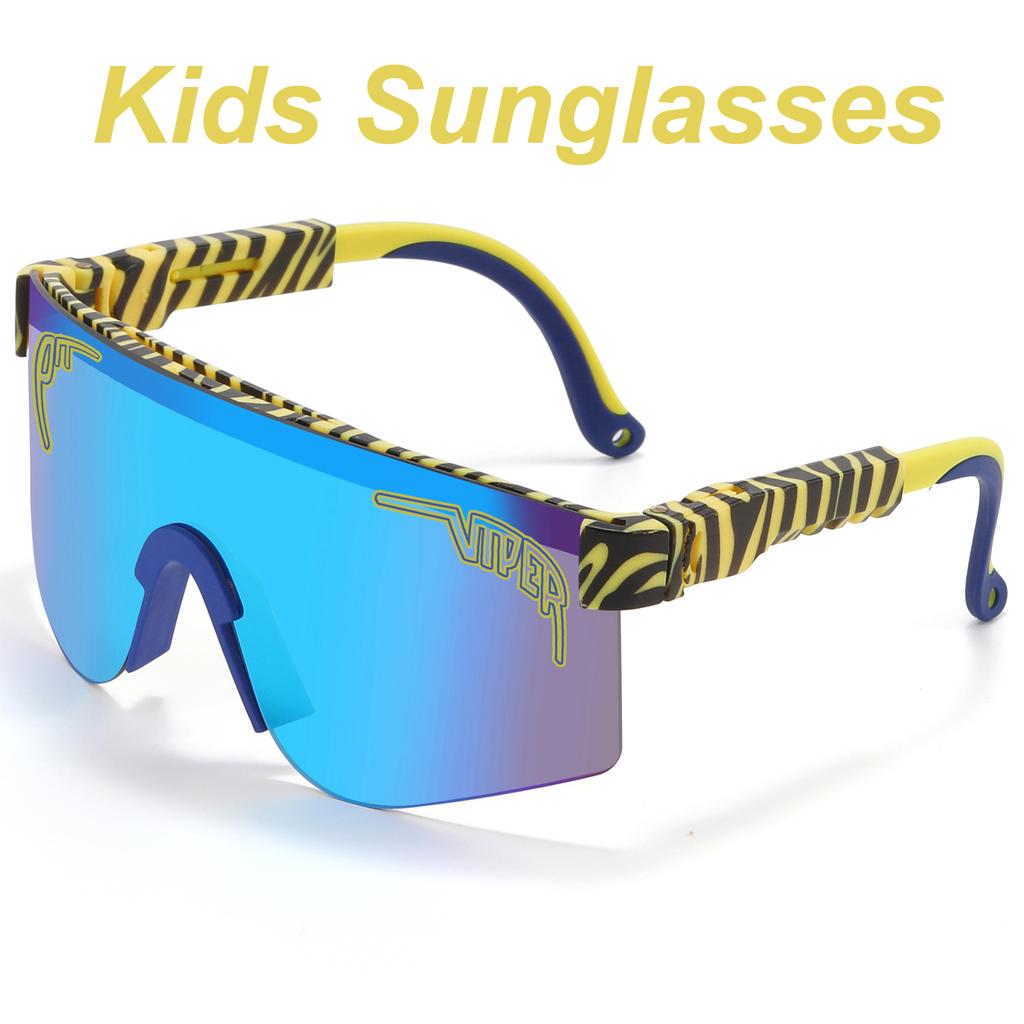 Okulary przeciwsłoneczne UV400 dla dzieci i młodzieży, outdoorowe, do baseballu, softballu, sportowe, do jazdy na rowerze, MTB, dla chłopców i dziewcząt