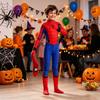 Full Body Costume Spider Hero Bodysuit with Mask Coverage Zentai for Boys Mask Kids Adults Stretchy Cosplay Outfit Fancy Dress Halloween Masquerade