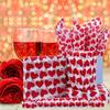 Christmas red heart packaging tissues, bulk gift bags, romantic Valentine's Day tissues, Thanksgiving birthday gifts,handicrafts