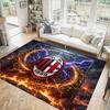 AC Milan Design Crystal Velvet Carpet Cozy Non?Slip Printed Rug For Bedroom Living Room Entrance