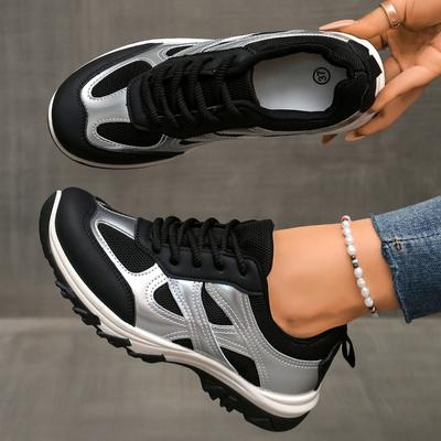 New Fashionable Anti Slip Outdoor Hiking Shoes For Women Breathable Lace Up Sports Shoes Comfortable Casual Shoes