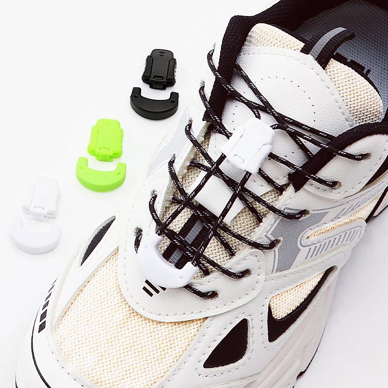 Reflective No-Tie Shoelaces, Elastic Quick Lock Laces Lazy Replacement Laces for Sneakers Running & Daily Wear Unisex Adult Kids