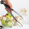 7 Inch Long Bbq Tongs Non-Slip Handle Stainless Steel Fried Barbecue Clip Salad Bread Clamp Kitchen Cooking Tools Meat Food Clip