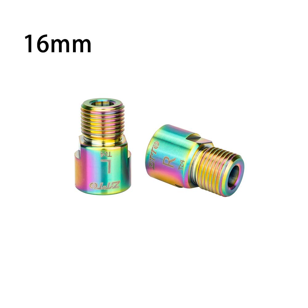 ZTTO 16mm/20mm Bicycle Pedal Axle Extension Bolts Spacers Titanium Ti Extender Axle Washer For MTB Road Bike Crank Accessories 6