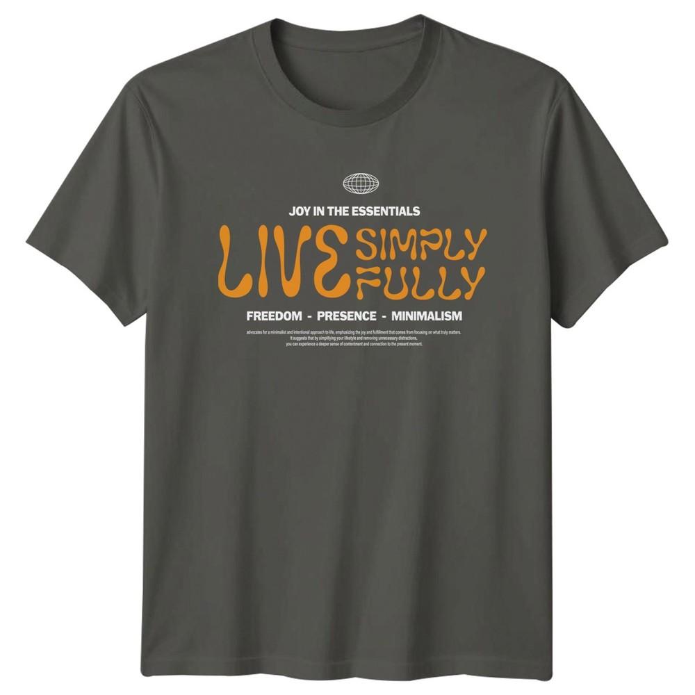 Joy In The Essentials Live TShirt Minimalism Lifestyle Birthday Gift For Him S